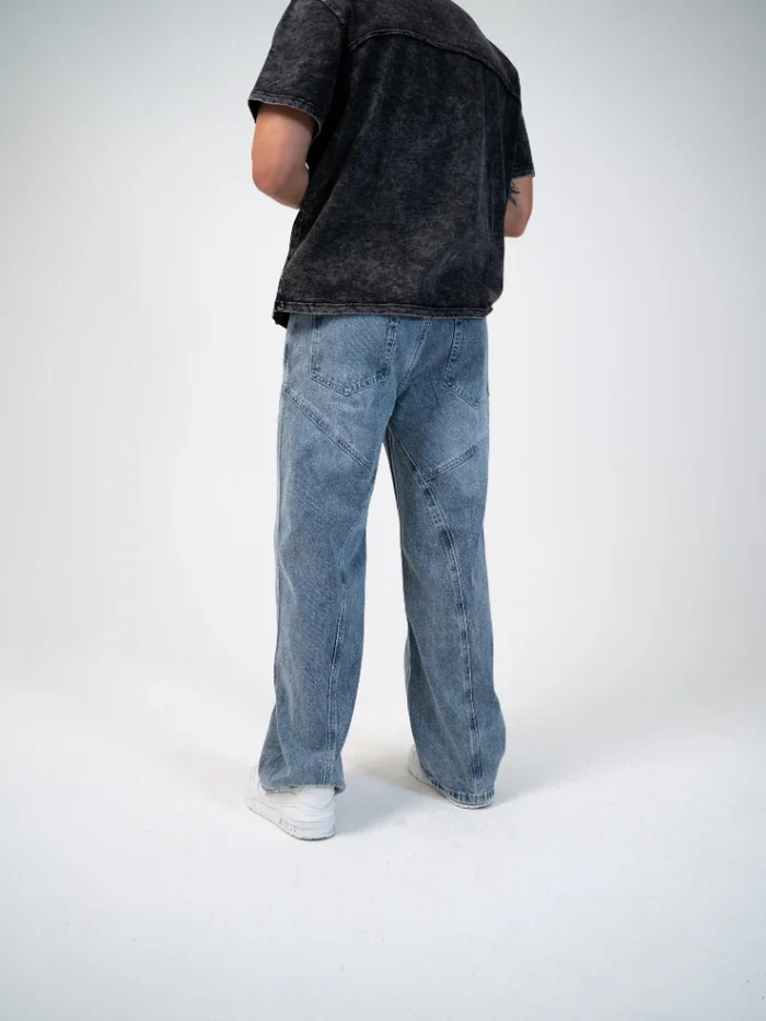 DCRB Baggy Denim Jeans - Grey/Blue - Image 7