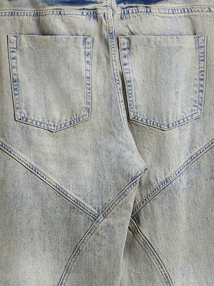 DCRB Baggy Denim Jeans - Light Grey - Image 4