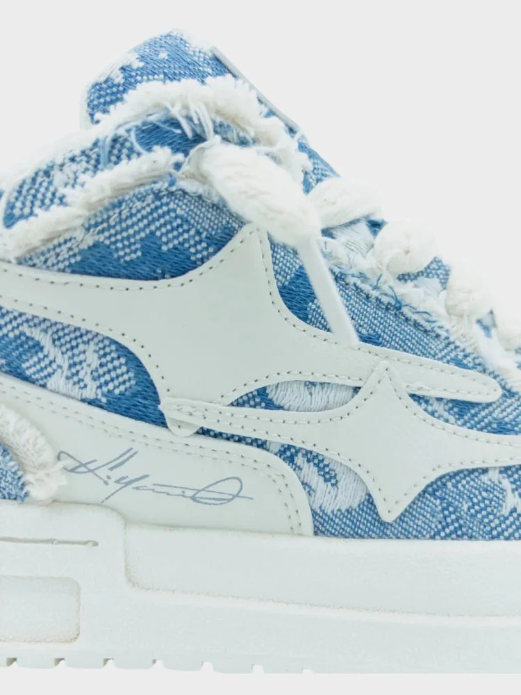 DCRB Broken Denim Sneakers - Image 4