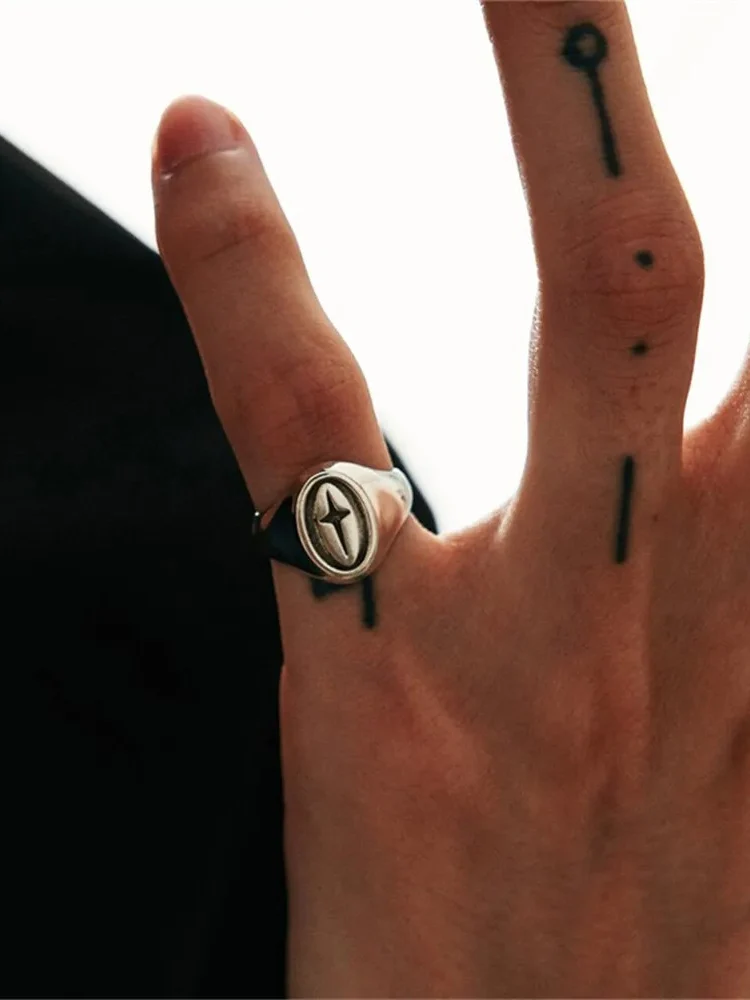 Resizable Vintage Cross Ring - Image 3